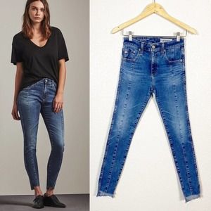 AG Adriano Goldschmied Womens The Farrah Skinny Ankle Jean Size 25 R